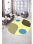 Dijital Kaymaz Yıkanabilir Modern Desen Oval Yolluk Mutfak Salon Halısı, N-O-Modern-52-Mavi, 5