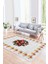 Dijital Baskılı Kaymaz Yıkanabilir Modern Desen Yolluk Mutfak Salon Halısı, N-Modern-20-Beyaz, 1