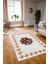 Dijital Baskılı Kaymaz Yıkanabilir Modern Desen Yolluk Mutfak Salon Halısı, N-Modern-20-Beyaz, 3