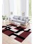 Dijital Baskılı Kaymaz Yıkanabilir Modern Desen Yolluk Mutfak Salon Halısı, N-Modern-40-Bordo, 1
