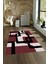 Dijital Baskılı Kaymaz Yıkanabilir Modern Desen Yolluk Mutfak Salon Halısı, N-Modern-40-Bordo, 4