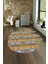 Dijital Kaymaz Yıkanabilir Modern Desen Oval Yolluk Mutfak Salon Halısı, N-O-Modern-19-Renkli, 4