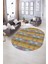 Dijital Kaymaz Yıkanabilir Modern Desen Oval Yolluk Mutfak Salon Halısı, N-O-Modern-19-Renkli, 5