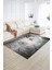 Dijital Baskılı Kaymaz Yıkanabilir Modern Desen Yolluk Mutfak Salon Halısı, N-MODERN-109-GRİ, 2