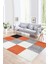 Dijital Baskılı Kaymaz Yıkanabilir Modern Desen Yolluk Mutfak Salon Halısı, N-Modern-53-Turuncu, 1