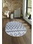Dijital Kaymaz Yıkanabilir Modern Desen Oval Yolluk Mutfak Salon Halısı, N-O-Modern-92-Mavi, 4