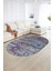 Dijital Kaymaz Yıkanabilir Modern Desen Oval Yolluk Mutfak Salon Halısı, N-O-Modern-30-Renkli, 2