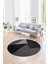 Dijital Kaymaz Taban Yıkanabilir Modern Desen Yuvarlak Mutfak Salon Halısı, N-Y-Modern-38-Antrasit, 1