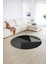 Dijital Kaymaz Taban Yıkanabilir Modern Desen Yuvarlak Mutfak Salon Halısı, N-Y-Modern-38-Antrasit, 2