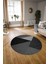 Dijital Kaymaz Taban Yıkanabilir Modern Desen Yuvarlak Mutfak Salon Halısı, N-Y-Modern-38-Antrasit, 3