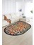 Dijital Kaymaz Yıkanabilir Modern Desen Oval Yolluk Mutfak Salon Halısı, N-O-Modern-32-Renkli, 2