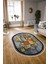 Dijital Kaymaz Yıkanabilir Modern Desen Oval Yolluk Mutfak Salon Halısı, N-O-Modern-13-Renkli, 3