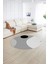 Dijital Kaymaz Taban Yıkanabilir Modern Desen Yuvarlak Mutfak Salon Halısı, N-Y-Modern-52-Gri, 2