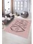 Dijital Baskılı Kaymaz Yıkanabilir Modern Desen Yolluk Mutfak Salon Halısı, N-Modern-59-Pembe, 5