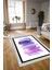 Dijital Baskılı Kaymaz Yıkanabilir Modern Desen Yolluk Mutfak Salon Halısı, N-Modern-22-Mor, 3