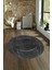Dijital Kaymaz Taban Yıkanabilir Modern Desen Yuvarlak Mutfak Salon Halısı, N-Y-Modern-62-Antrasit, 4