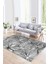 Dijital Baskılı Kaymaz Yıkanabilir Modern Desen Yolluk Mutfak Salon Halısı, N-Modern-39-Gri, 1