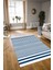 Dijital Baskılı Kaymaz Yıkanabilir Modern Desen Yolluk Mutfak Salon Halısı, N-Modern-63-Mavi, 3