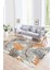 Dijital Baskılı Kaymaz Yıkanabilir Modern Desen Yolluk Mutfak Salon Halısı, N-Modern-98-Turuncu, 1