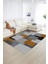 Dijital Baskılı Kaymaz Yıkanabilir Modern Desen Yolluk Mutfak Salon Halısı, N-Modern-47-Kahve, 2