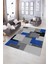 Dijital Baskılı Kaymaz Yıkanabilir Modern Desen Yolluk Mutfak Salon Halısı, N-Modern-47-Mavi, 5