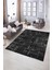 Dijital Baskılı Kaymaz Yıkanabilir Modern Desen Yolluk Mutfak Salon Halısı, N-Modern-89-Siyah, 5