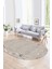 Dijital Kaymaz Yıkanabilir Modern Desen Oval Yolluk Mutfak Salon Halısı, N-O-Modern-05-Bej, 1