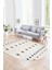 Dijital Kaymaz Yıkanabilir Modern Desen Oval Yolluk Mutfak Salon Halısı, N-O-Modern-65-Renkli, 1