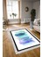 Dijital Baskılı Kaymaz Yıkanabilir Modern Desen Yolluk Mutfak Salon Halısı, N-Modern-22-Turkuaz, 3