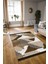 Dijital Baskılı Kaymaz Yıkanabilir Modern Desen Yolluk Mutfak Salon Halısı, N-Modern-11-Kahve, 3