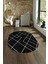 Dijital Kaymaz Yıkanabilir Modern Desen Oval Yolluk Mutfak Salon Halısı, N-O-Modern-58-Antrasit, 4