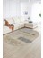 Dijital Kaymaz Yıkanabilir Modern Desen Oval Yolluk Mutfak Salon Halısı, N-O-Modern-93-Bej, 2