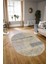 Dijital Kaymaz Yıkanabilir Modern Desen Oval Yolluk Mutfak Salon Halısı, N-O-Modern-93-Bej, 3