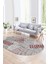 Dijital Kaymaz Yıkanabilir Modern Desen Oval Yolluk Mutfak Salon Halısı, N-O-Modern-95-Bordo, 1