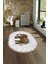 Dijital Kaymaz Yıkanabilir Modern Desen Oval Yolluk Mutfak Salon Halısı, N-O-MODERN-101-KAHVE, 4