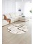 Dijital Kaymaz Taban Yıkanabilir Modern Desen Yuvarlak Mutfak Salon Halısı, N-Y-Modern-80-Kahve, 2