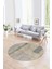 Dijital Kaymaz Taban Yıkanabilir Modern Desen Yuvarlak Mutfak Salon Halısı, N-Y-Modern-93-Bej, 1