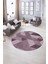 Dijital Kaymaz Taban Yıkanabilir Modern Desen Yuvarlak Mutfak Salon Halısı, N-Y-Modern-96-Pembe, 5