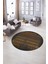 Dijital Kaymaz Taban Yıkanabilir Modern Desen Yuvarlak Mutfak Salon Halısı, N-Y-Modern-28-Kahve, 5