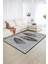 Dijital Baskılı Kaymaz Yıkanabilir Modern Desen Yolluk Mutfak Salon Halısı, N-Modern-41-Gri, 2