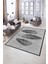 Dijital Baskılı Kaymaz Yıkanabilir Modern Desen Yolluk Mutfak Salon Halısı, N-Modern-41-Gri, 5