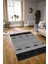 Dijital Baskılı Kaymaz Yıkanabilir Modern Desen Yolluk Mutfak Salon Halısı, N-Modern-10-Antrasit, 3