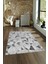 Dijital Baskılı Kaymaz Yıkanabilir Modern Desen Yolluk Mutfak Salon Halısı, N-Modern-82-Gri, 4