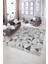 Dijital Baskılı Kaymaz Yıkanabilir Modern Desen Yolluk Mutfak Salon Halısı, N-Modern-82-Gri, 5