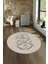 Dijital Kaymaz Taban Yıkanabilir Modern Desen Yuvarlak Mutfak Salon Halısı, N-Y-Modern-59-Bej, 4