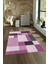 Dijital Baskılı Kaymaz Yıkanabilir Modern Desen Yolluk Mutfak Salon Halısı, N-Modern-77-Mor, 4