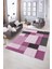 Dijital Baskılı Kaymaz Yıkanabilir Modern Desen Yolluk Mutfak Salon Halısı, N-Modern-77-Mor, 5