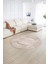 Dijital Kaymaz Taban Yıkanabilir Modern Desen Yuvarlak Mutfak Salon Halısı, N-Y-Modern-62-Bej, 2