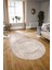 Dijital Kaymaz Taban Yıkanabilir Modern Desen Yuvarlak Mutfak Salon Halısı, N-Y-Modern-62-Bej, 3