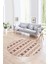 Dijital Kaymaz Taban Yıkanabilir Modern Desen Yuvarlak Mutfak Salon Halısı, N-Y-Modern-64-Bordo, 1